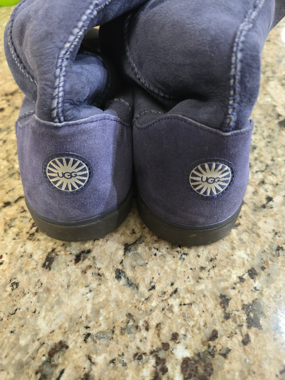 Ugg Women's Tall Suede Winter Boots - Navy - Picture 3 of 3